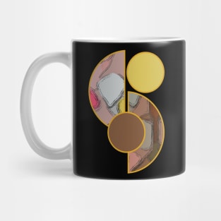 Bright vibrant modern earth tones colors unique original contemporary art 383 Abstract Mug